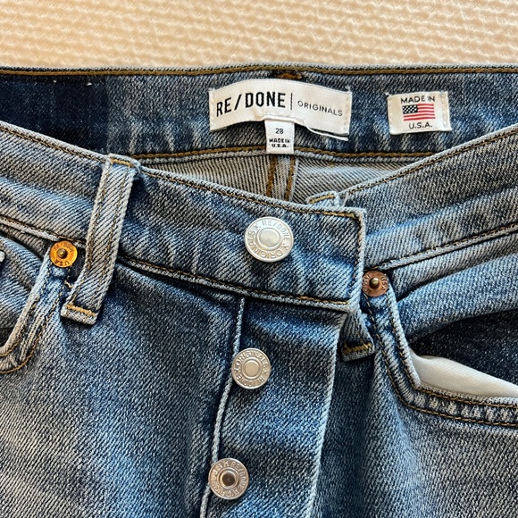 RE/DONE high rise stove pipe jeans - Picture 4 of 4